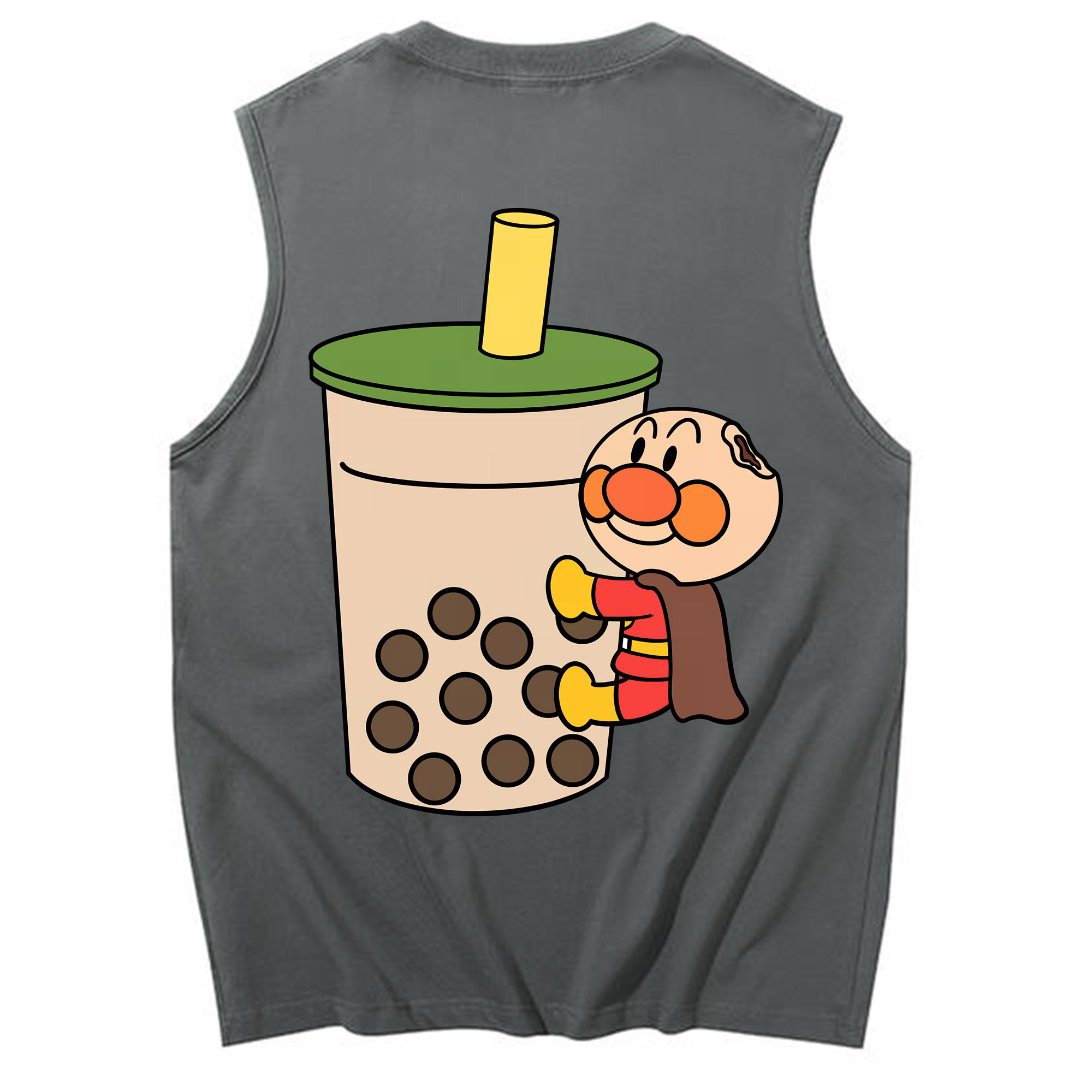 （画像用） アンパンマン Anpanman コットン100％タンクトップ（背面プリント）